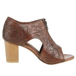 Roper Women`s Brown Tooled Leather Heel -Ariat shop 09 021 0946 3065 05