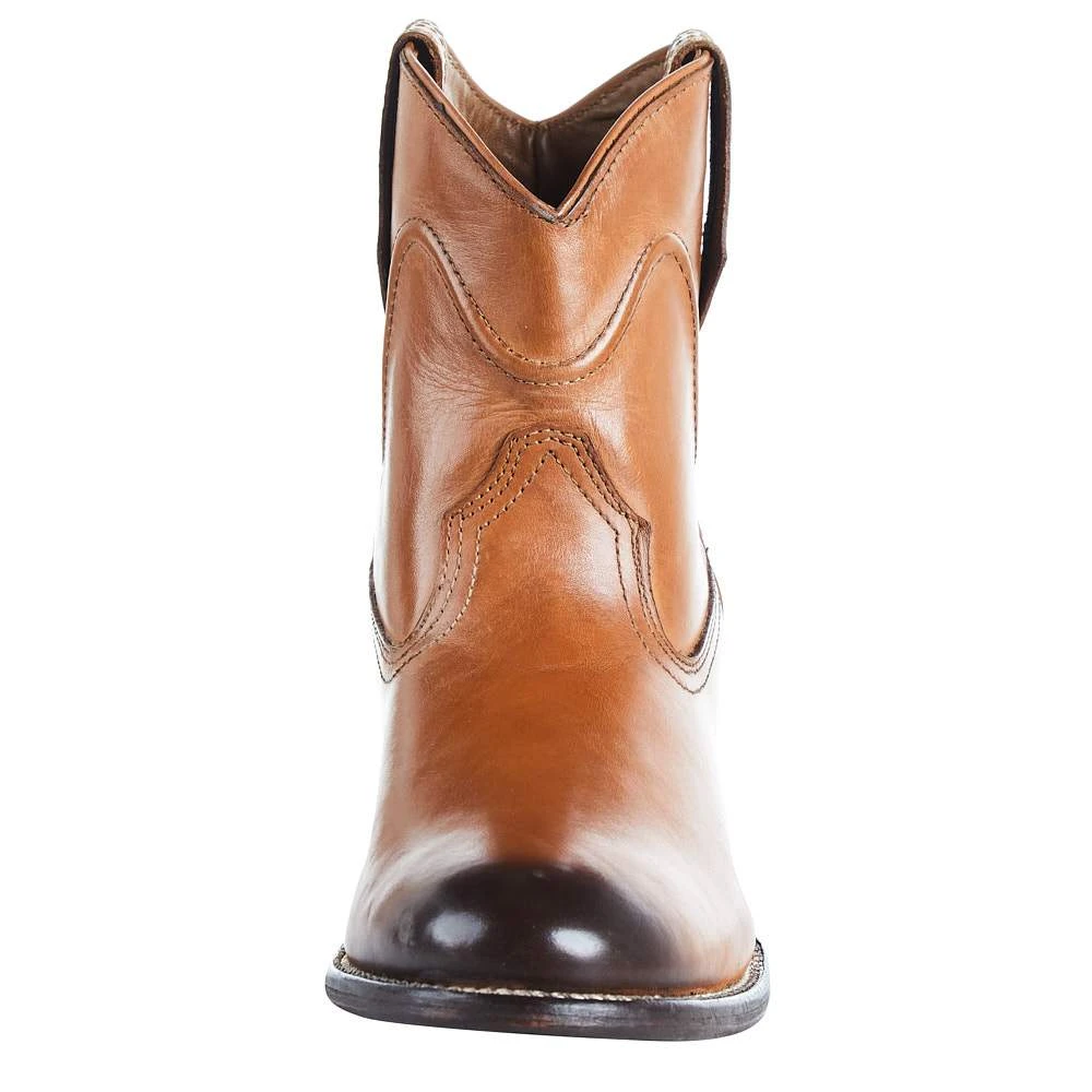 Roper Women`s Tan Burnished Leather Bootie 4 Roper Women`s Tan Burnished Leather Bootie - Image 2