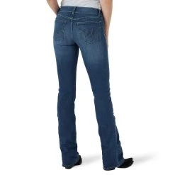 Wrangler Women's Essential Mid Rise Bootcut Jeans -Ariat shop 09MWZXN 3