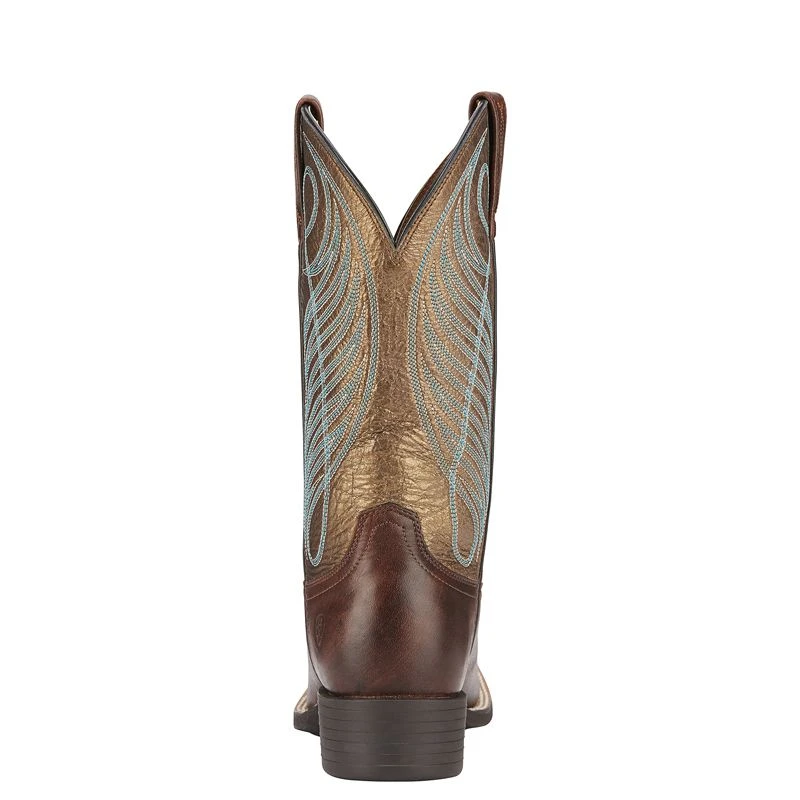 Ariat Women's Round Up Yukon Brown Cowgirl Boots 6 Ariat Women's Round Up Yukon Brown Cowgirl Boots - Image 4