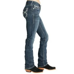 Ariat Ladies REAL Ivory Straight Leg Jeans 8 Ariat Ladies REAL Ivory Straight Leg Jeans -Ariat shop 10024300 2