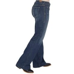 Ariat Women's Mid Rise Stretch Wide Leg Lucy Trouser Jeans -Ariat shop 10028925 2