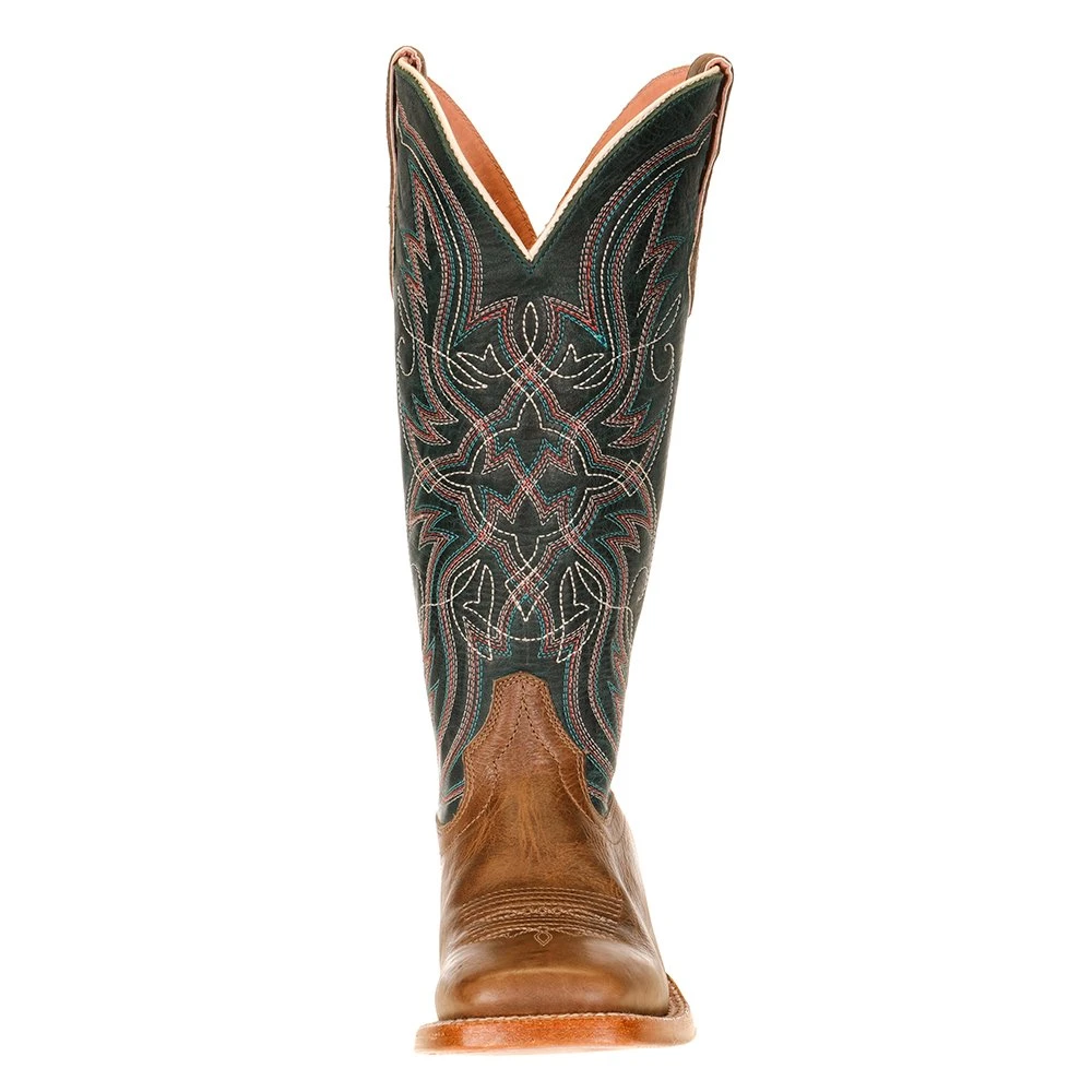 Ariat Women's Caledo Tan And Blue Top Boot 4 Ariat Women's Caledo Tan And Blue Top Boot - Image 2