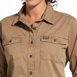 Ariat Women's Rebar Washed Twill Work Shirt -Ariat shop 10032882 detail
