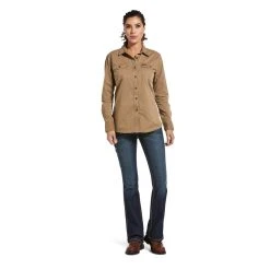 Ariat Women's Rebar Washed Twill Work Shirt -Ariat shop 10032882 full