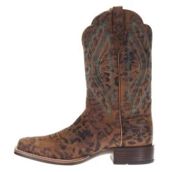 Ariat Women`s Primetime Brown Faded Leopard Boot -Ariat shop 10035935 2
