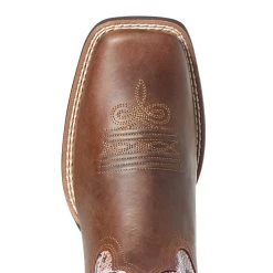 Ariat Women`s Round Up Tan Bomber/PinkSnake Boot -Ariat shop 10035995 3