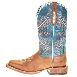 Ariat Women's Ariat Eldora Natural Tan 11in. Turquoise Top Cowgirl Boot -Ariat shop 10038279 2 1533c29a 29b0 45a3 ac83 9d46b1e63706