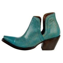 Ariat Women's Turquoise Metallic Lizard Dixon Western Boot -Ariat shop 10041027 3