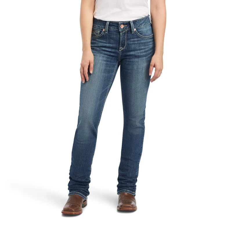 Ariat Women's REAL Perfect Rise Daphne Straight Jean 4 Ariat Women's REAL Perfect Rise Daphne Straight Jean - Image 2