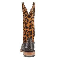 Ariat Women's Chocolate Caiman 12in. Leopard Top Cowgirl Boot -Ariat shop 10042540 4