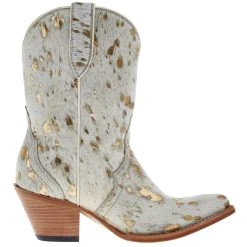Ariat Women's Bandida White Metallic Hair On Bootie -Ariat shop 10044392 05