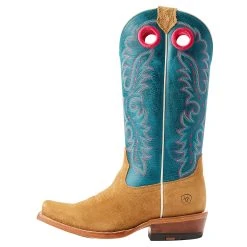 Ariat Women's Futurity Boon Buckskin Roughout Something Borrowed Top Boot -Ariat shop 10044403 02