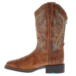 Ariat Women's Round Up Back Zip Desert Sand Western Boot -Ariat shop 10044432 03