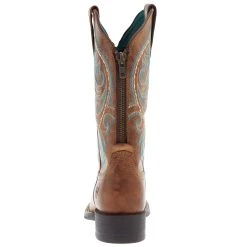Ariat Women's Round Up Back Zip Desert Sand Western Boot -Ariat shop 10044432 04