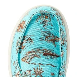 Ariat Women's Turquoise Western Aloha Paniolo Hilo Casual -Ariat shop 10044520 05
