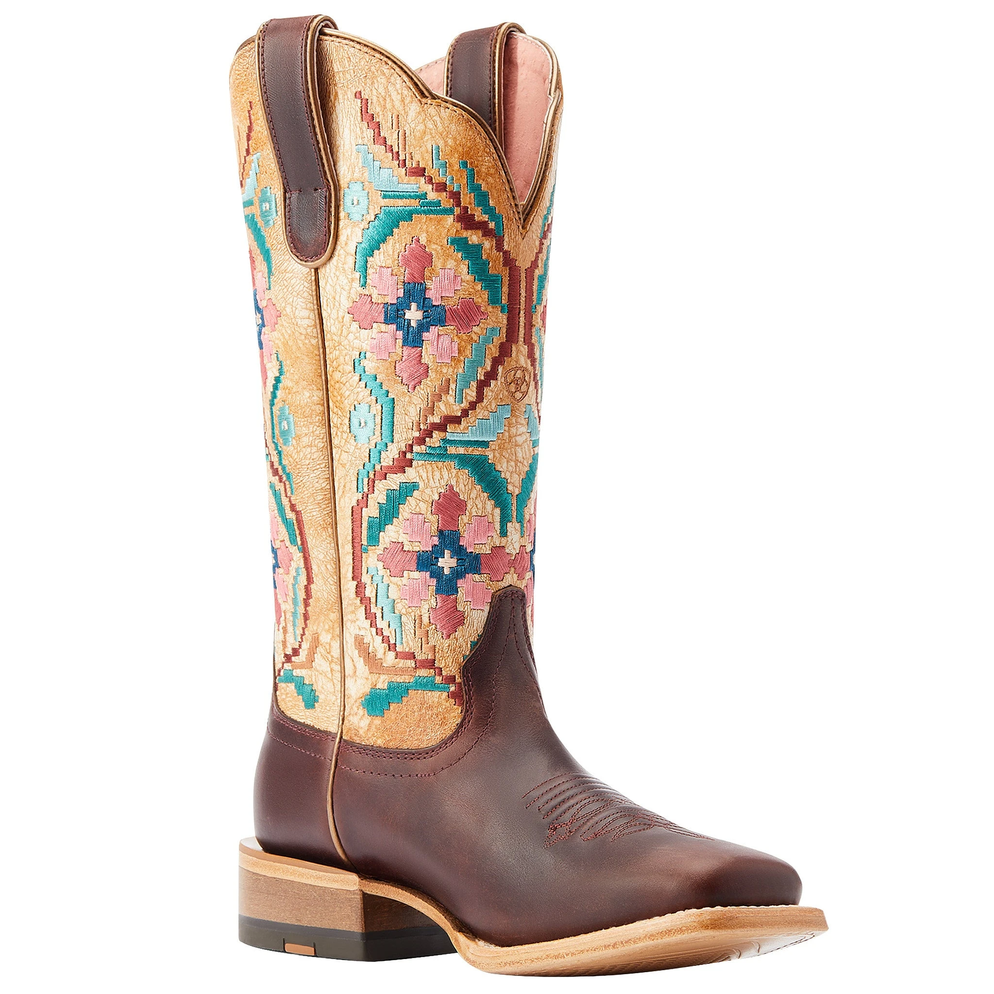Ariat Women's Frontier Daniella Tan 13 In Sanded White Cowgirl Boot 4 Ariat Women's Frontier Daniella Tan 13 In Sanded White Cowgirl Boot - Image 2