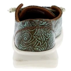 Ariat Women's Vintage Turquoise Floral Embossed Hilo Casual -Ariat shop 10044588 04