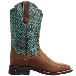 Ariat Women's Round Up Old Earth/ Turquoise Blanket Emboss 11 In Top Boot -Ariat shop 10046882 04