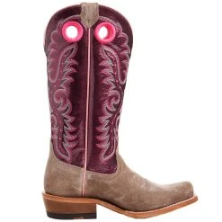 Ariat Women's Futurity Smokey Roughout/ Wine Patent 13 In Top Boot -Ariat shop 10047069 04