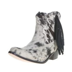 Agavesky Women's Cowhide Hair On Hide Ankle Booties
