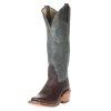 Rios Of Mercedes Women's Ride Ready Nicotine Smooth Ostrich 15` Green Top Boot -Ariat shop 107639 default l
