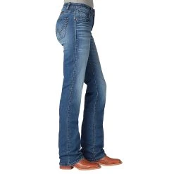 Wrangler Women's Ultimate Riding QBaby Mid Rise Jeans -Ariat shop 112321435 02