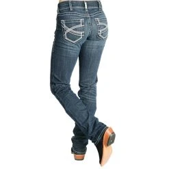 Ariat Ladies REAL Ivory Straight Leg Jeans