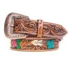Rafter T Ranch Company Ladies Painted Floral Belt -Ariat shop 112975 default l