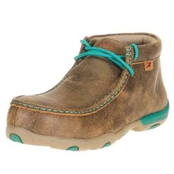 Twisted X Women's Bomber Turqupise Alloy Toe Driving Moc