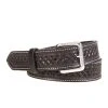 Texas Saddlery Black Waffle Pattern Belt 2 Texas Saddlery Black Waffle Pattern Belt -Ariat shop 114873 default l