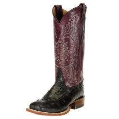 Tony Lama Women's Farron Black Full Quill Boot