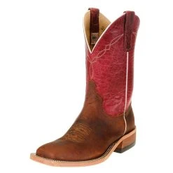 Anderson Bean Women's Saddle Elk Butt With 10` Wine Lava Top