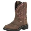 Justin Boot Company Women's Aged Bark-8in Bark Top Cowgirl Boots -Ariat shop 11560 default l
