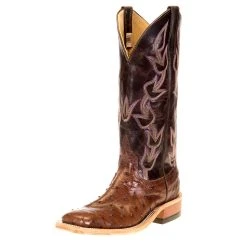 Anderson Bean Women`s Kango Tobac Full Quill Ostrich Chocolate Explosion