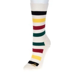 Pendleton Woolen Mills Natural Glacier StripeCrew Sock