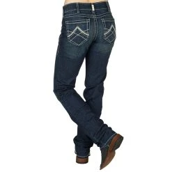 Ariat R.E.A.L. Mid Rise Stretch Icon Stackable Straight Leg Jean