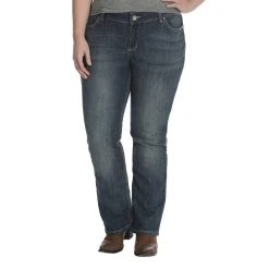 Wrangler Women's Plus Size Straight Leg Jean