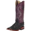 Ferrini Women's Black Hornback Caiman Print Cowgirl Boots -Ariat shop 12731 default l