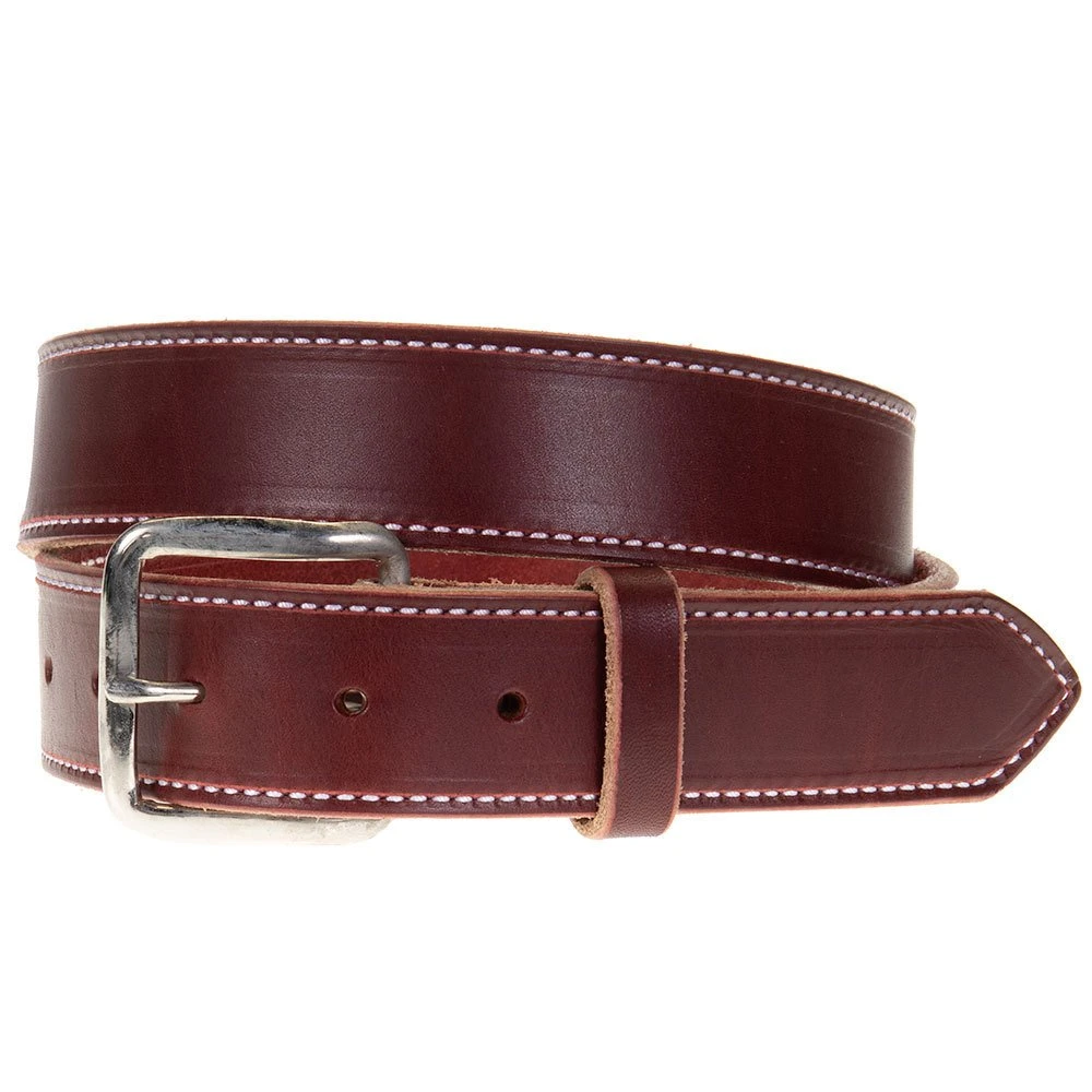 Texas Saddlery Burgundy Latigo Belt 3 Texas Saddlery Burgundy Latigo Belt
