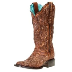 Corral Women's Corral Brown Tooled Boot