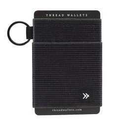 Thread Wallets Black Elastic Wallet