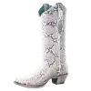 Womens Corral Natural Python Boot