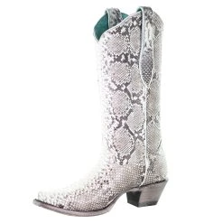 Womens Corral Natural Python Boot