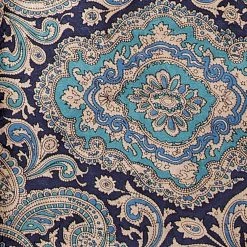 Wyoming Traders Blue/Gold Paisley Wild Rag 20inch