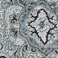 Wyoming Traders Silver/Black Paisley Wild Rag 20inch
