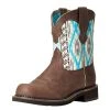 Ariat Women Dark Cattage/Turquoise 8` FatBaby Western Boot -Ariat shop 135597 default l