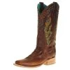 Nrs Footwear Women's Brown Embroidered Square Toe -Ariat shop 136157 default l