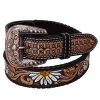 Rafter T Ranch Company Ladies Hand Painted Daisy Belt