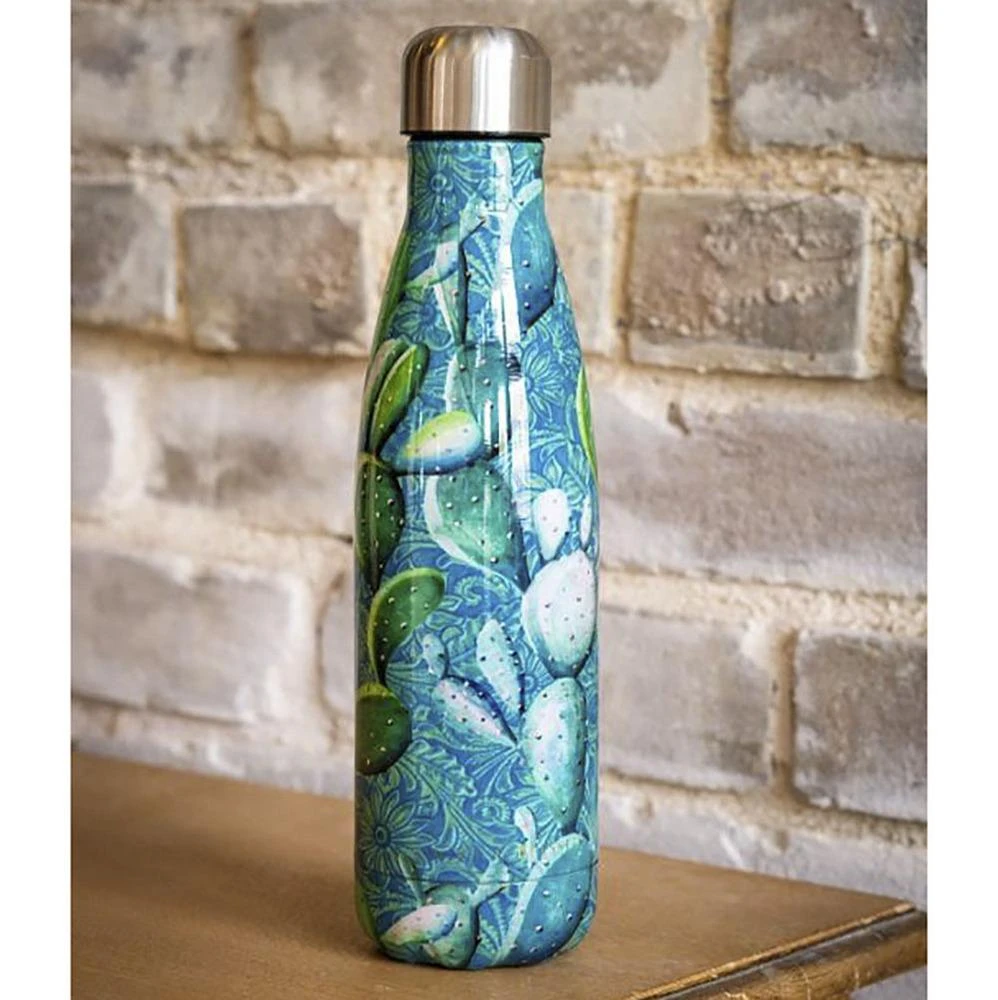 L And B Jade Saguaro Cactus Print Metal Bottle 3 L And B Jade Saguaro Cactus Print Metal Bottle